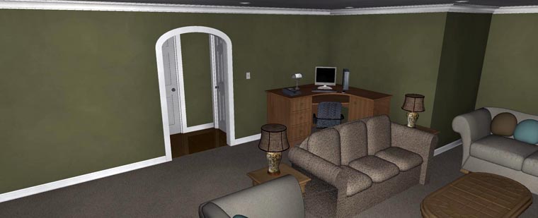 Plan with 4050 Sq. Ft., 5 Bedrooms, 3 Bathrooms, 2 Car Garage Picture 10