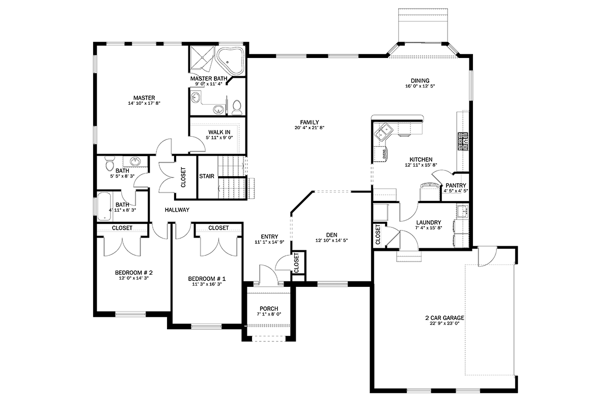 House Plan 50499 - with 4840 Sq Ft, 5 Bed, 3 Bath