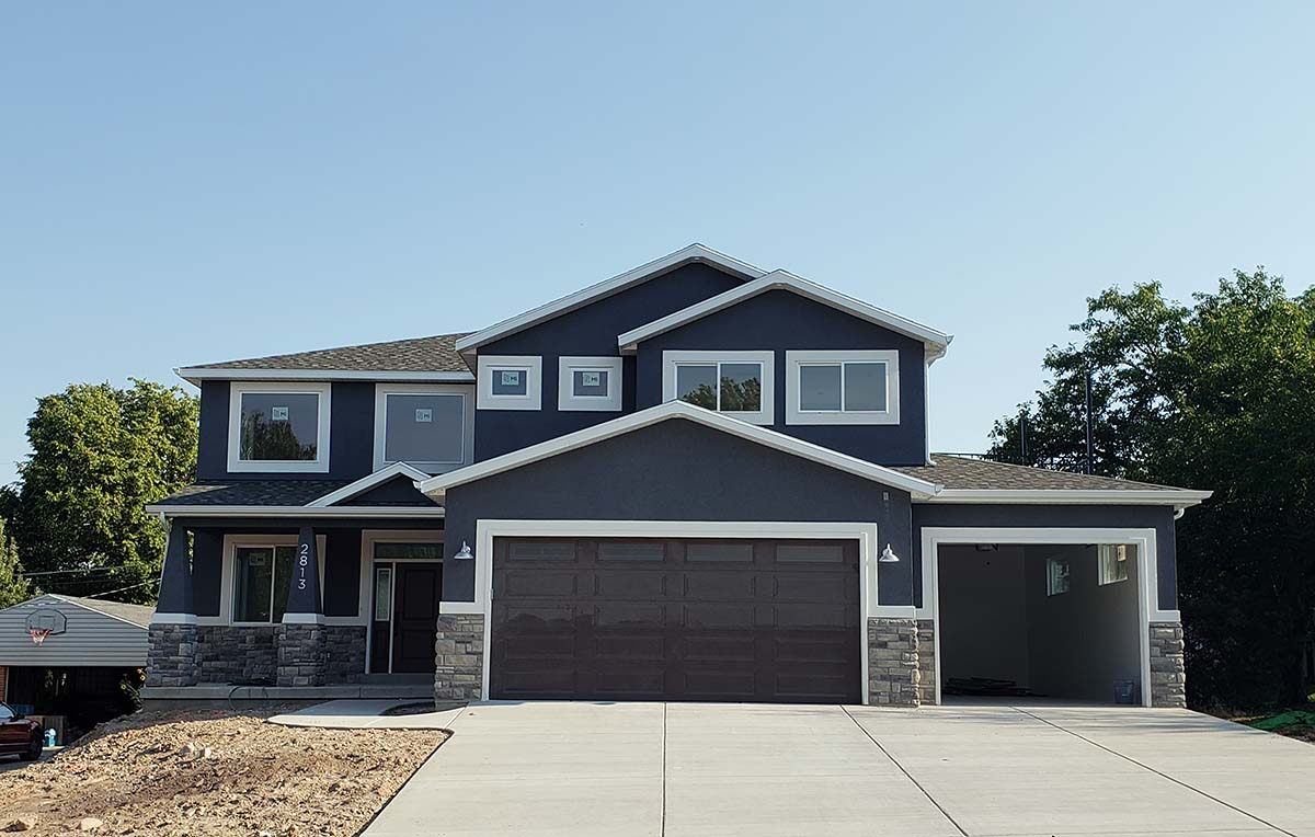 Craftsman, Traditional Plan with 2313 Sq. Ft., 6 Bedrooms, 4 Bathrooms, 3 Car Garage Elevation