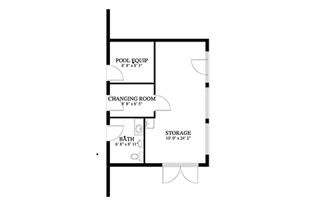 Contemporary Misc Plan 50540 First Level Plan