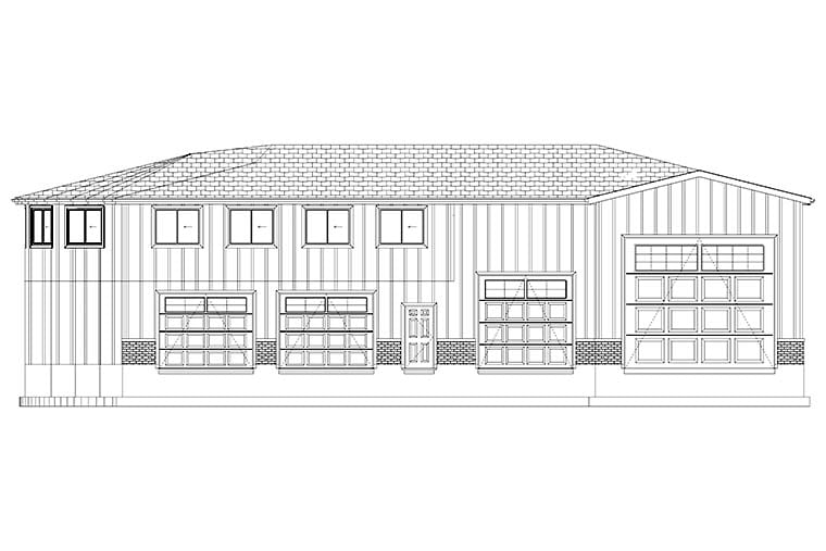Contemporary Plan with 1788 Sq. Ft., 7 Car Garage Picture 7