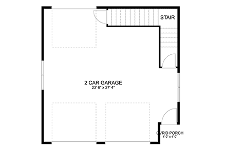 Country, Traditional 2 Car Garage Apartment Plan 50564 First Level Plan