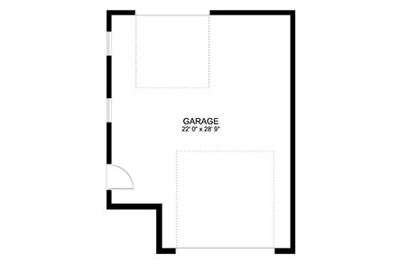 Craftsman, Traditional 2 Car Garage Plan 50565 First Level Plan