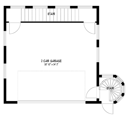 Contemporary, Modern 4 Car Garage Plan 50576 First Level Plan