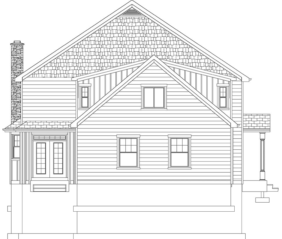 Cottage, Farmhouse, Traditional Plan with 4900 Sq. Ft., 6 Bedrooms, 4 Bathrooms, 3 Car Garage Picture 49
