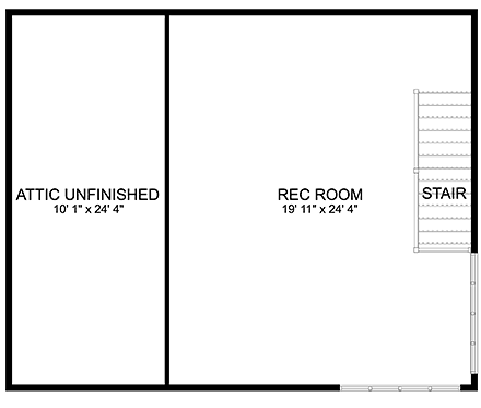 Contemporary, Modern 2 Car Garage Apartment Plan 50579 Second Level Plan