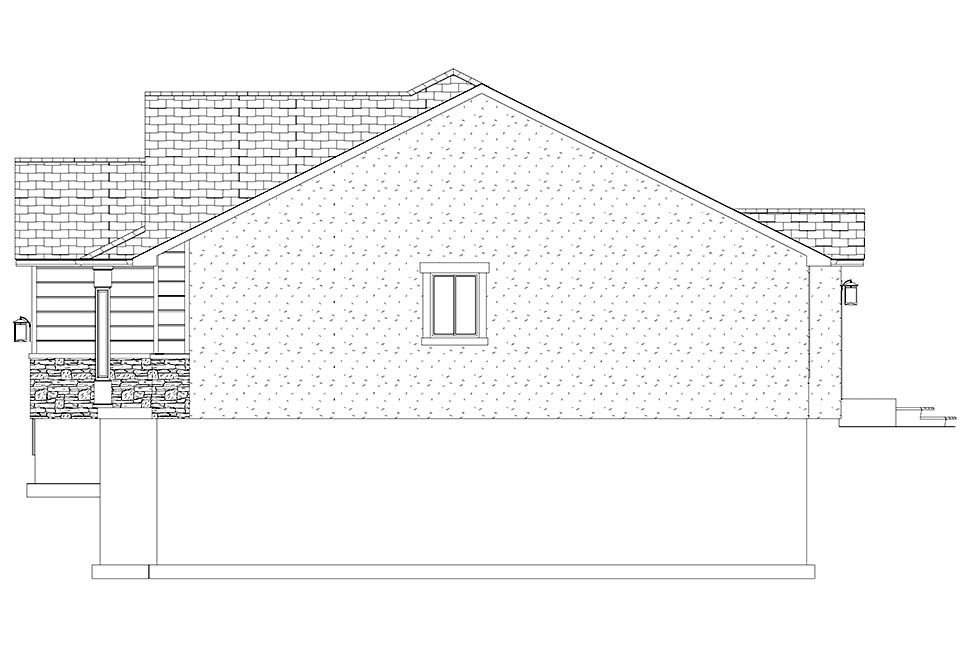 Ranch, Traditional Plan with 1689 Sq. Ft., 3 Bedrooms, 2 Bathrooms, 3 Car Garage Picture 12