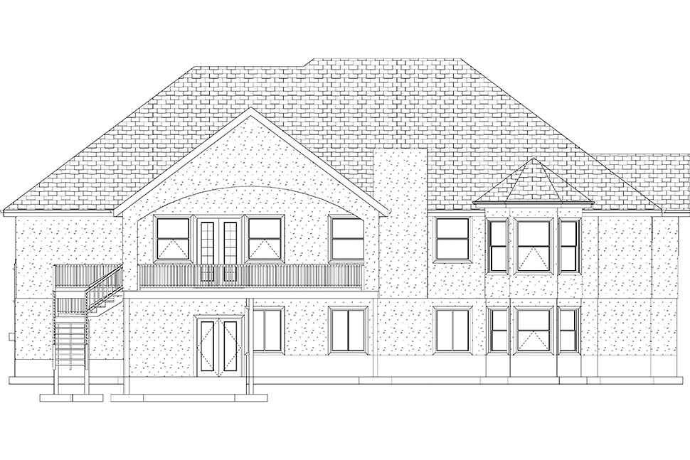 Ranch, Traditional Plan with 2428 Sq. Ft., 4 Bedrooms, 3 Bathrooms, 3 Car Garage Picture 51