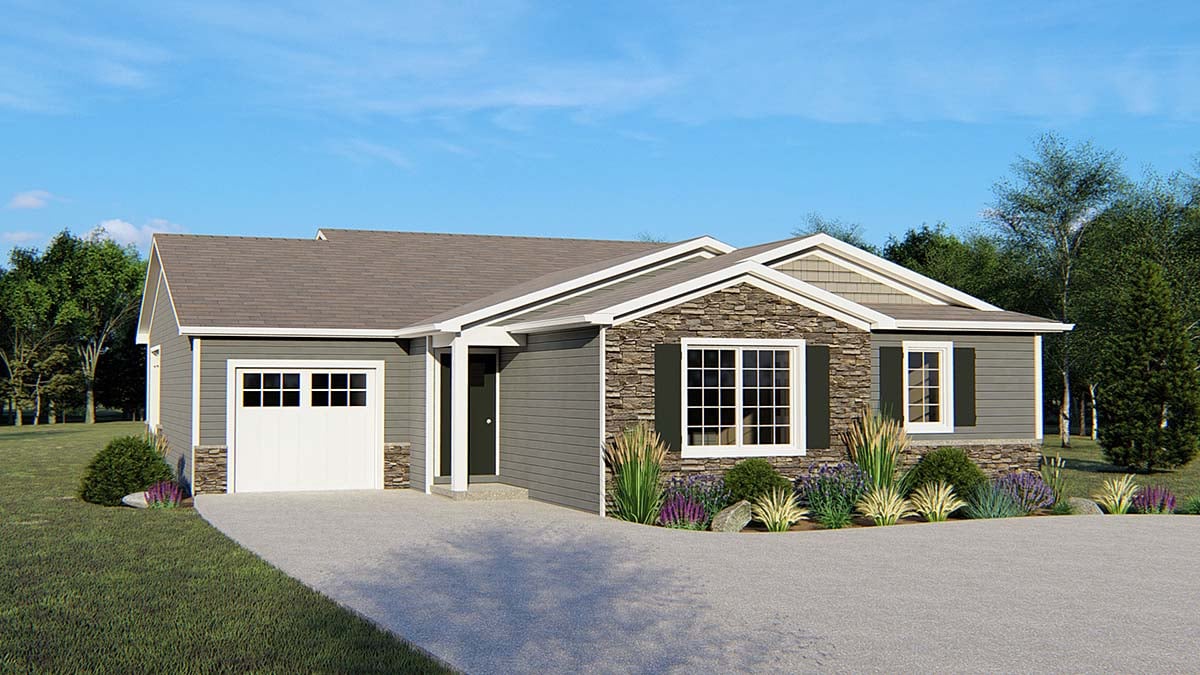 House Plan 50635 - Traditional Style with 1981 Sq Ft, 3 Bed, 2 Ba