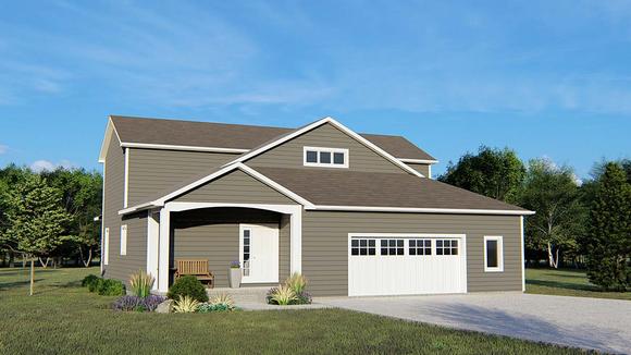 Country, Traditional House Plan 50680 with 4 Beds, 4 Baths, 2 Car Garage Elevation