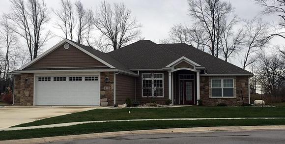 Country, Craftsman, Traditional House Plan 50724 with 3 Beds, 2 Baths, 2 Car Garage Elevation