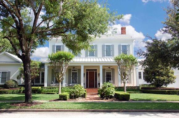 Colonial House Plan 50801 with 5 Beds, 4 Baths, 2 Car Garage Elevation