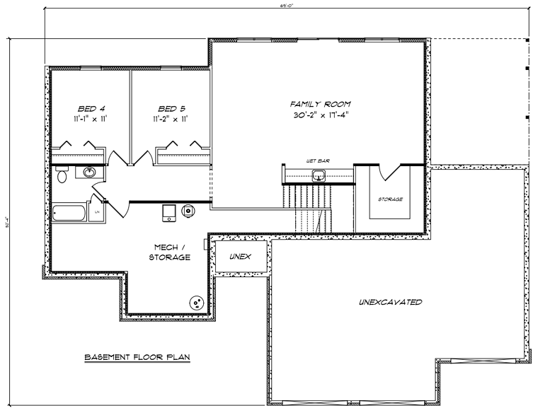 House Plan 50902 - Traditional Style with 1677 Sq Ft, 3 Bed, 2 Ba