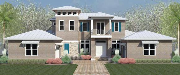 Coastal, Country, Florida, Southern, Traditional House Plan 51201 with 4 Beds, 6 Baths, 3 Car Garage Elevation