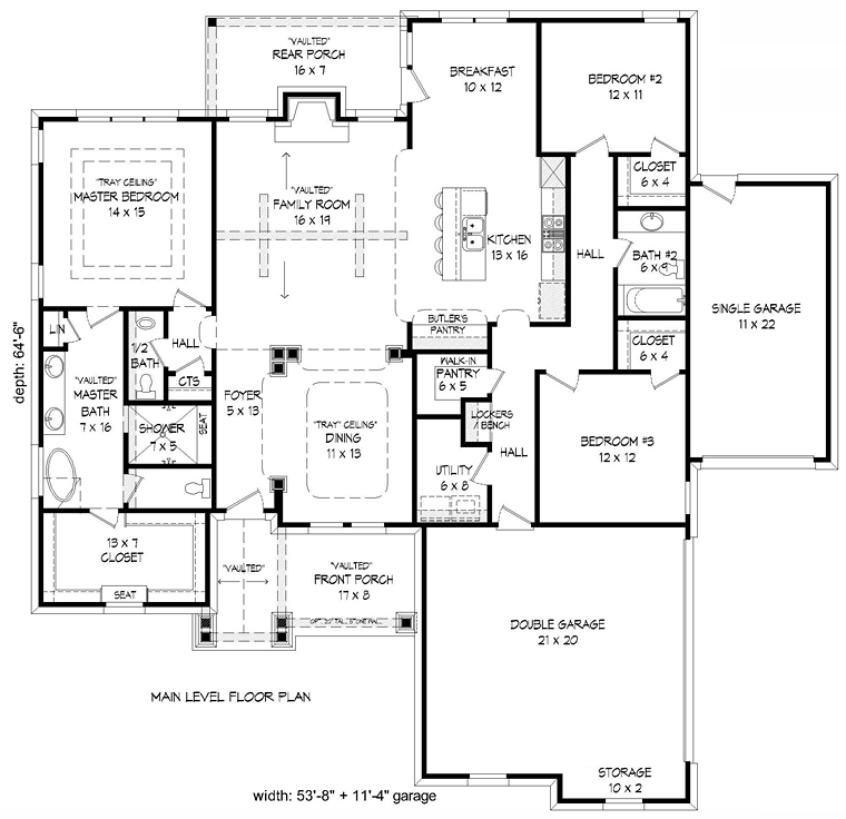 House Plan 51414 Craftsman Style With 2100 Sq Ft 3 Bed 2 Bath House Plan 51414 Craftsman Style With, 2100 Sf House Plans
