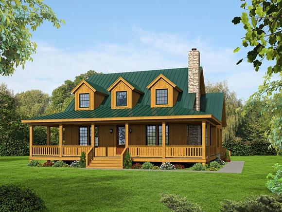 Country House Plan 51438 with 3 Beds, 4 Baths Elevation