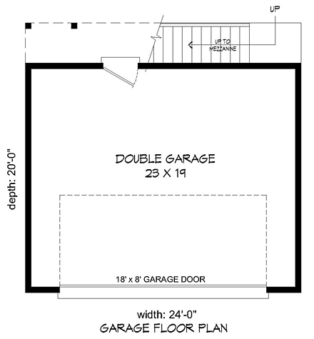 Contemporary 2 Car Garage Apartment Plan 51450 First Level Plan