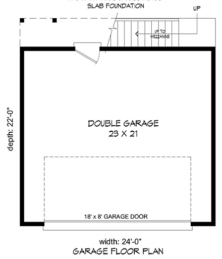 Contemporary 2 Car Garage Apartment Plan 51451 First Level Plan