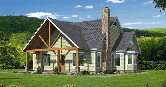 Cottage, Country, Southern, Traditional House Plan 51457 with 3 Beds, 4 Baths Elevation