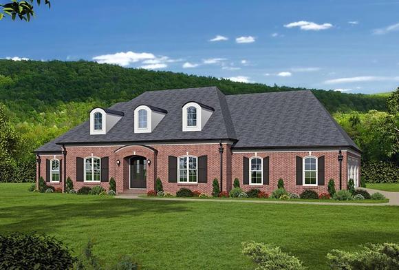 European, French Country, Southern House Plan 51481 with 5 Beds, 6 Baths, 3 Car Garage Elevation