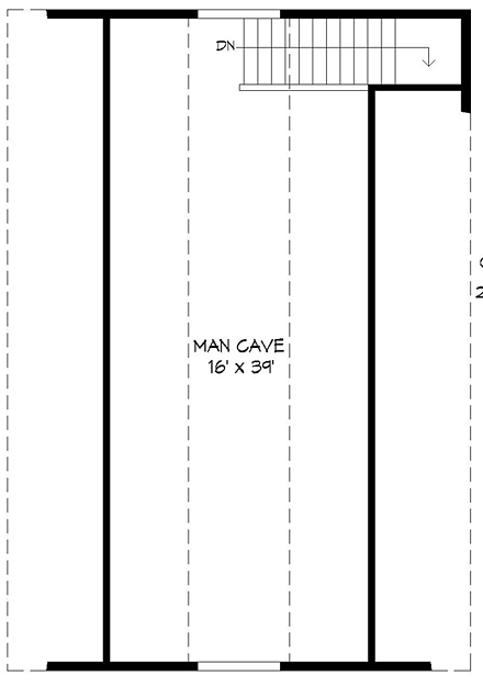 Traditional 4 Car Garage Plan 51482 Second Level Plan