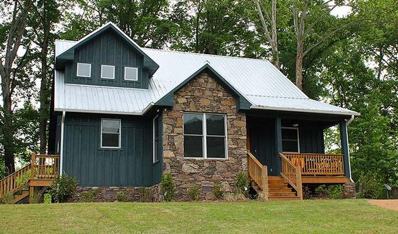 Cabin, Cottage, Country, Southern House Plan 51583 with 3 Beds, 3 Baths Elevation