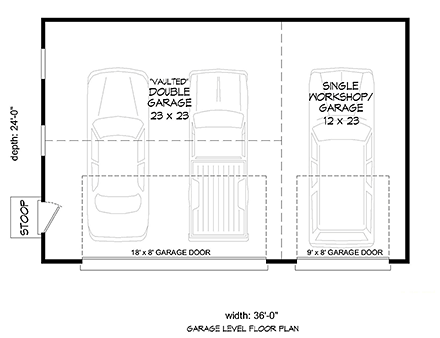 Traditional 3 Car Garage Plan 51642 First Level Plan