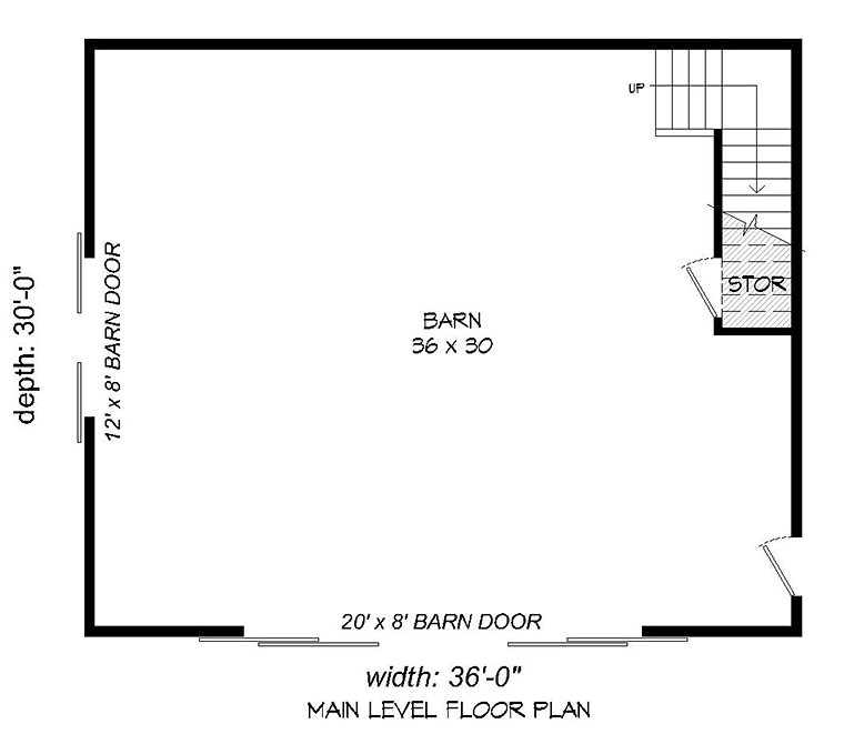 Country, Southern 2 Car Garage Plan 51649 Level One
