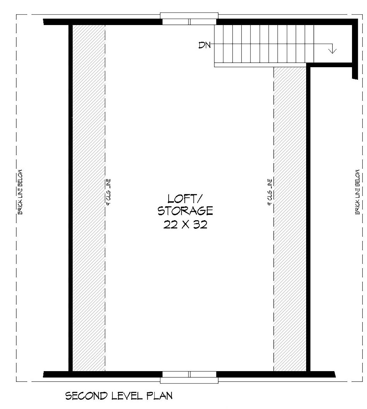 European, French Country, Traditional 2 Car Garage Plan 51684 Level Two