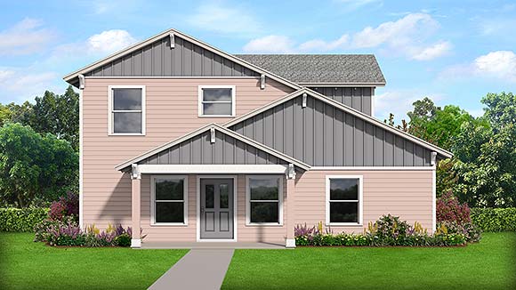Country, Southern House Plan 51702 with 3 Beds, 3 Baths Elevation