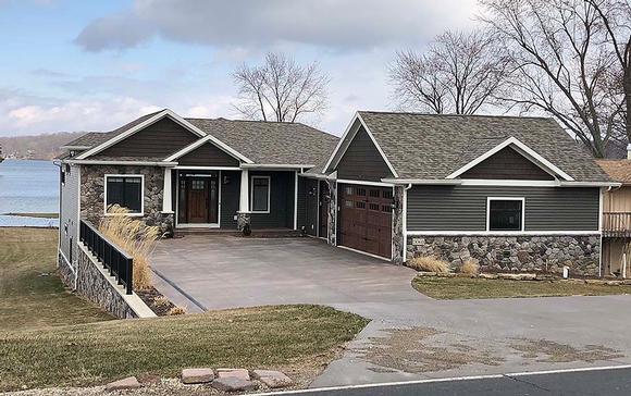 Bungalow, Coastal, Cottage, Country, Craftsman, Traditional, Tudor House Plan 51815 with 4 Beds, 5 Baths, 3 Car Garage Elevation