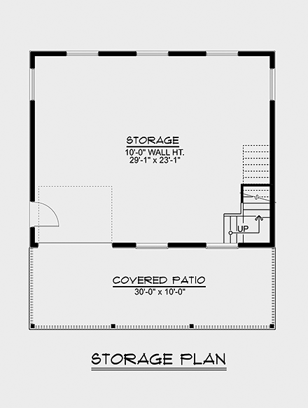 Country, Southern 1 Car Garage Apartment Plan 51832 First Level Plan