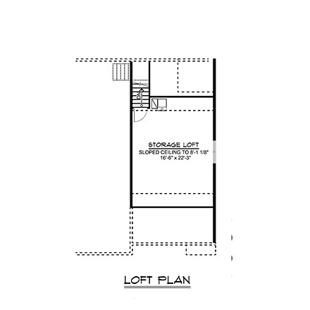 Bungalow, Country, Craftsman 3 Car Garage Plan 51853 Second Level Plan