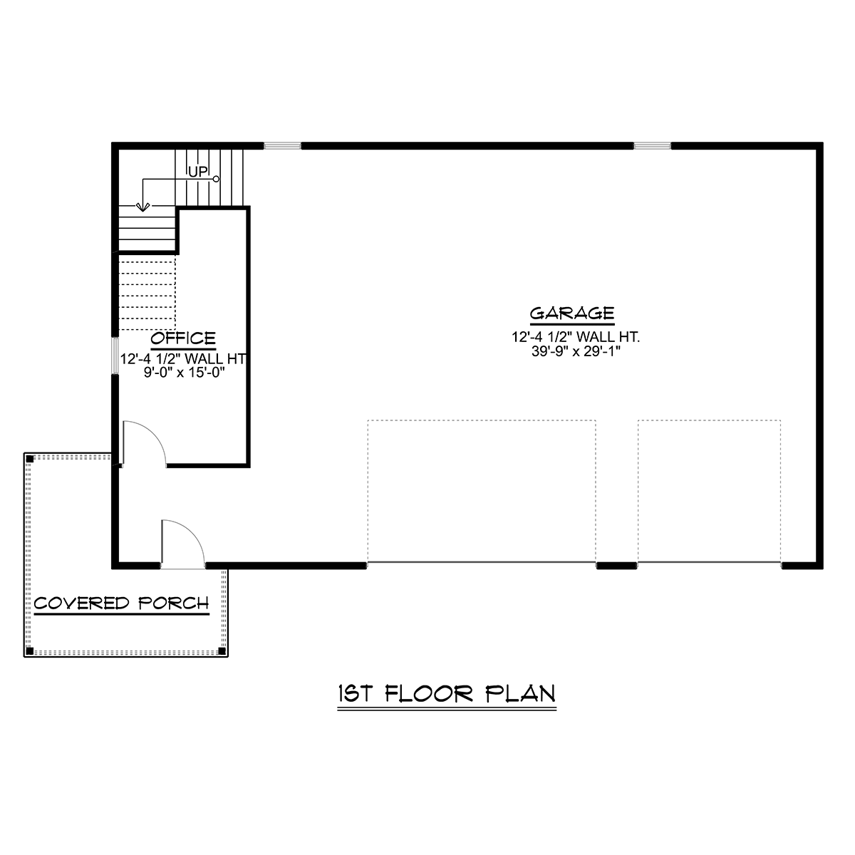 Country 3 Car Garage Apartment Plan 51857 Level One
