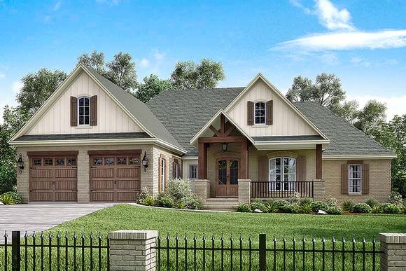 Country, Craftsman, Farmhouse, Traditional House Plan 51941 with 4 Beds, 3 Baths, 2 Car Garage Elevation