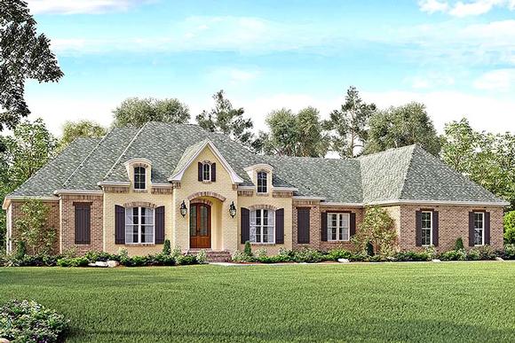 Country, European, French Country, Southern House Plan 51963 with 4 Beds, 3 Baths, 3 Car Garage Elevation