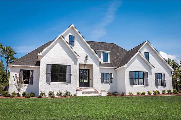 European, French Country House Plan 51967 with 4 Beds, 3 Baths, 2 Car Garage Elevation