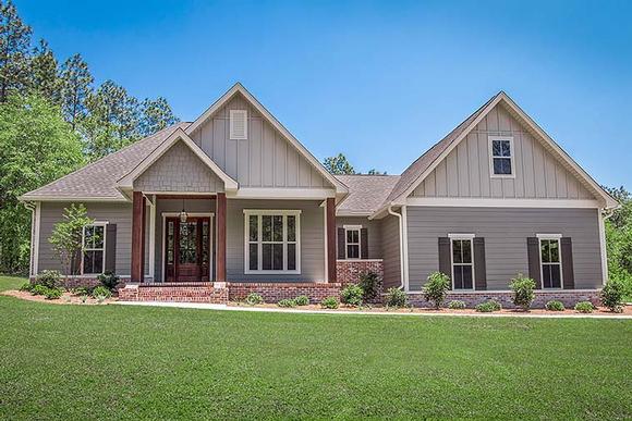 Country, Craftsman, Traditional House Plan 51971 with 3 Beds, 2 Baths, 2 Car Garage Elevation