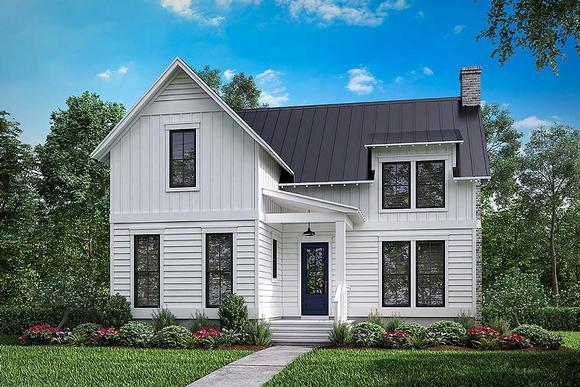 Country, Farmhouse, Southern, Traditional House Plan 51979 with 3 Beds, 3 Baths, 2 Car Garage Elevation
