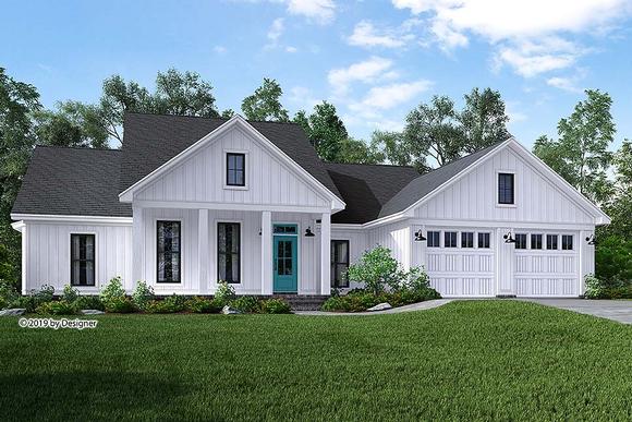 Country, Craftsman, Farmhouse, Southern House Plan 51985 with 3 Beds, 2 Baths, 2 Car Garage Elevation