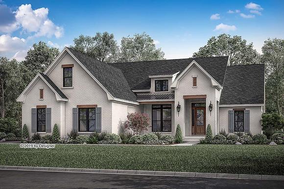 Country, European, Traditional House Plan 51986 with 3 Beds, 2 Baths, 2 Car Garage Elevation