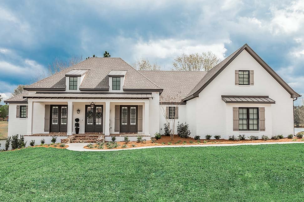 French Country, Southern House Plan 51989 with 3 Beds, 2 Baths, 3 Car Garage Elevation