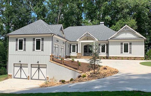 Country, Craftsman House Plan 52018 with 4 Beds, 4 Baths, 4 Car Garage Elevation