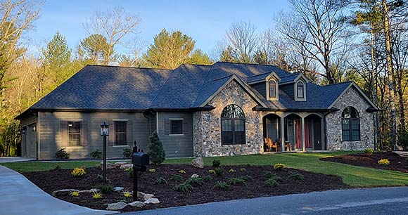 Country, Traditional House Plan 52019 with 3 Beds, 3 Baths, 2 Car Garage Elevation