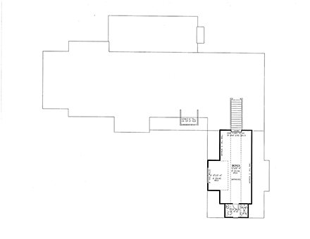 Craftsman House Plan 52029 with 4 Beds, 4 Baths, 3 Car Garage Second Level Plan