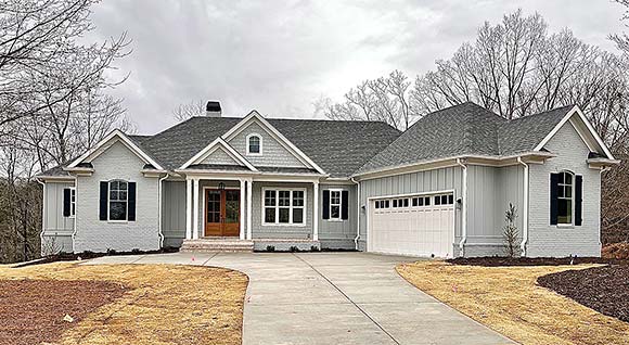 Craftsman, Farmhouse, Traditional House Plan 52036 with 4 Beds, 3 Baths, 2 Car Garage Elevation