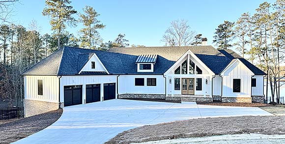 Contemporary, Craftsman, Southern House Plan 52040 with 3 Beds, 2 Baths, 3 Car Garage Elevation