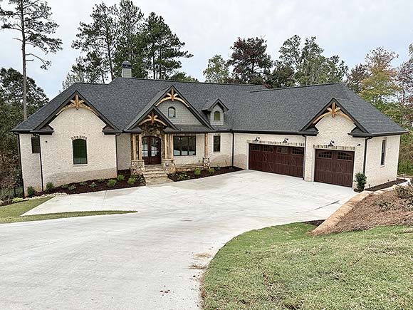 Craftsman, European, Farmhouse, New American House Plan 52041 with 3 Beds, 3 Baths, 3 Car Garage Elevation