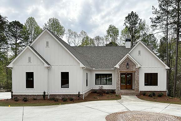 Contemporary, Craftsman, Farmhouse, New American House Plan 52048 with 4 Beds, 6 Baths, 3 Car Garage Elevation