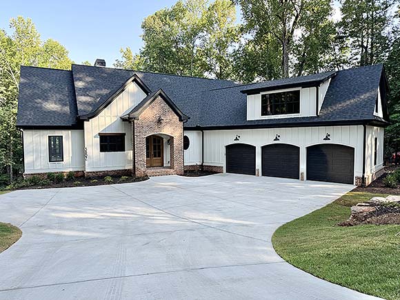 Craftsman, European, Farmhouse House Plan 52049 with 4 Beds, 5 Baths, 3 Car Garage Elevation